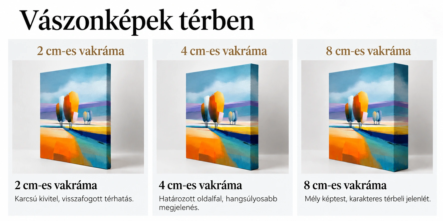 2 cm depth – A slim profile with subtle depth.